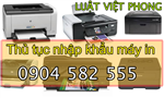 Xin giấy phép nhập khẩu máy in tại Hà Nội